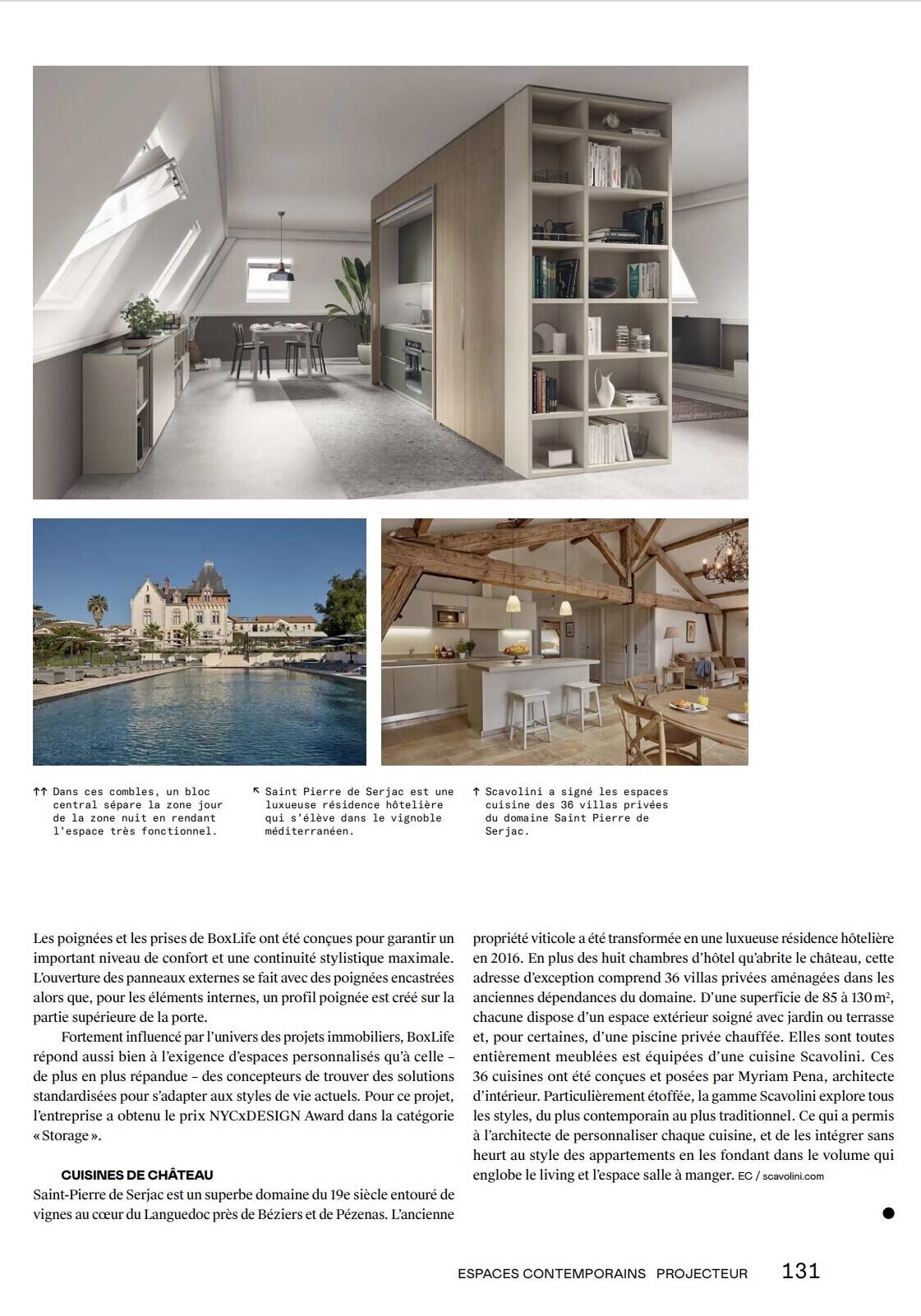 Couverture Espaces Contemporains Projecteur